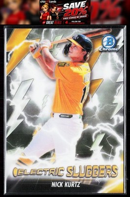 Nick Kurtz 2026 Bowman Electric Sluggers #ES-22 Athletics