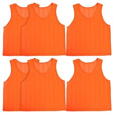  6 Pcs Vest Sports Pinnies Basketball Training Practice Vests Jerseys