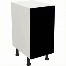 Fully Assembled Kitchen 450mm Base Unit Matt Black Cabinet