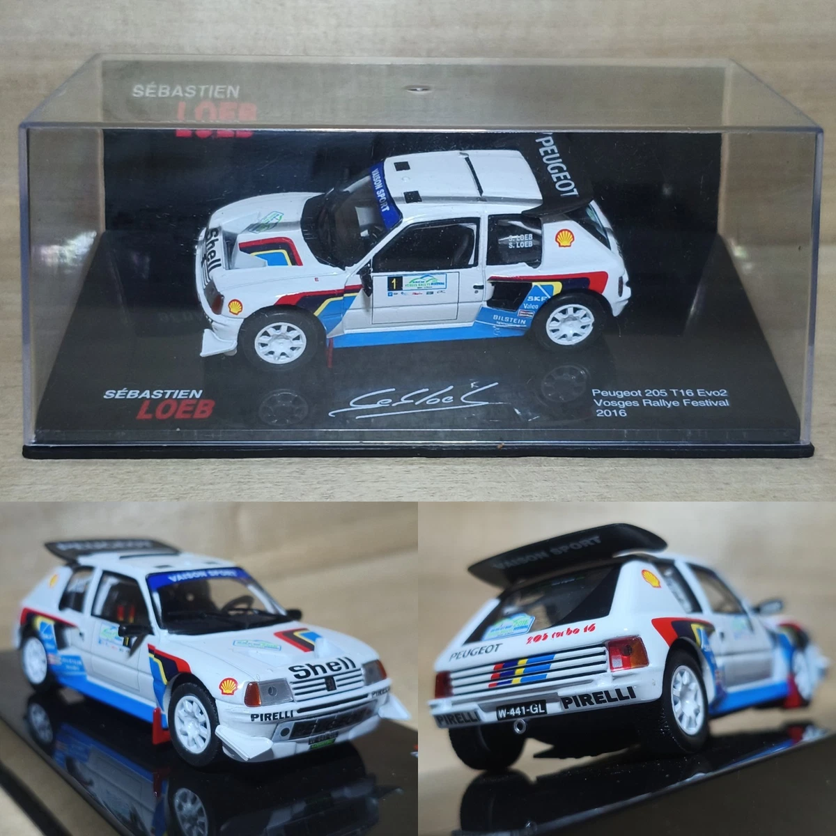 Peugeot 205 T16 Loeb miniature rallye 1/43 - Collection