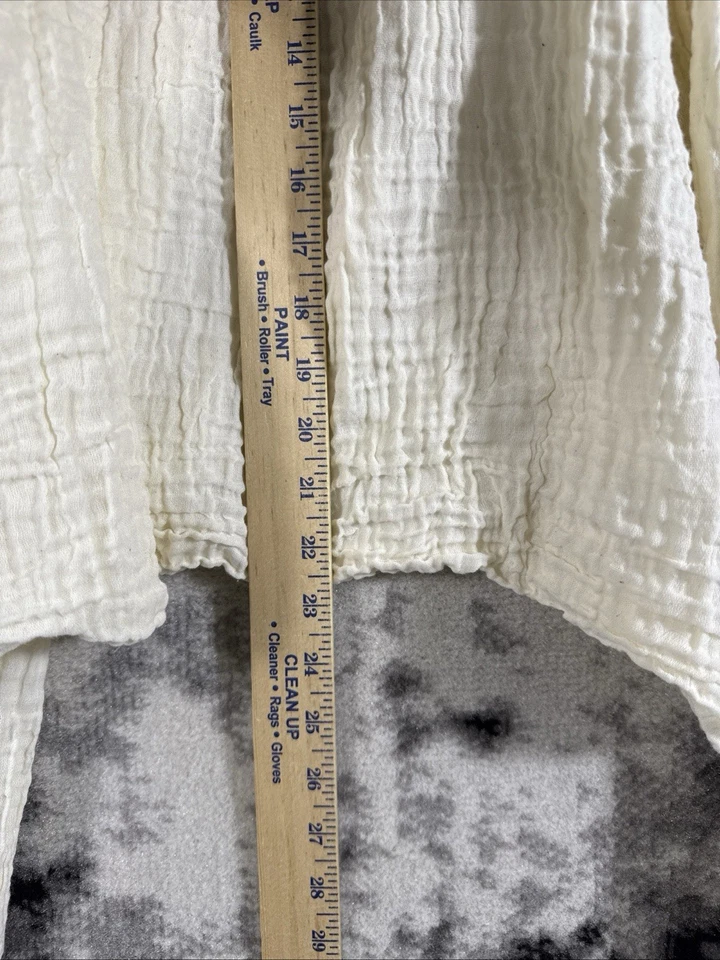 Nuevos Pantalones Harén Mujer Talla XS/S Marfil Gasa Bohemio Lagenlook Hippie Foto 4 de 4