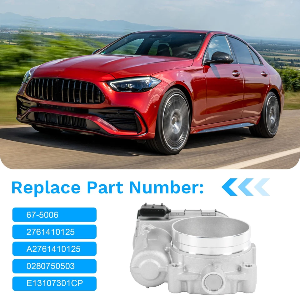 Cuerpo del acelerador para Mercedes-Benz C300 2013-2014 E350 S450 GLE350 SLK350 S63 AMG Foto 3 de 4