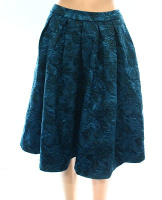 Cheapest ASTR NEW Blue Womens Size Medium M ALine Textured Pleated Skirt 372 DEAL Online