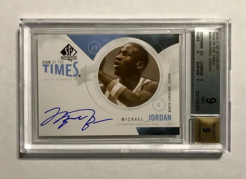 2010-11 SP Authentic (Sign Of The Times) Michael Jordan AU (BGS 9) !! Pop 25 !!!