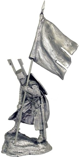 Knight of The Teutonic Order. Tin toy soldier miniature figurine metal sculpture - Foto 6 di 8