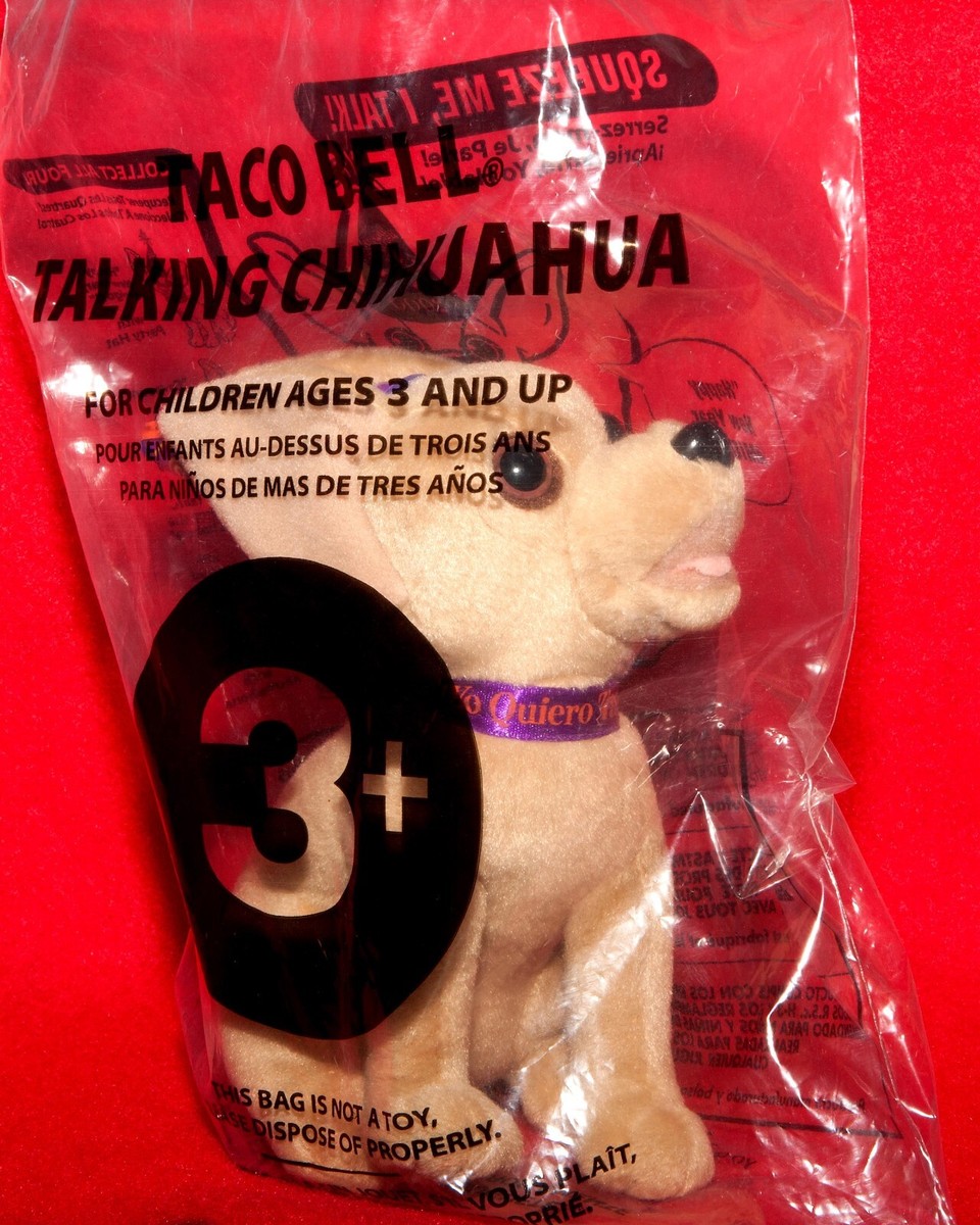 VTG New In Bag Taco Bell Talking Chihuahua 