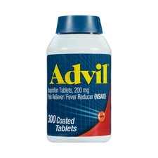 Advil Pain Relievers and Fever Reducer Tablets, 200 Mg Ibuprofen, 24-300 Ct