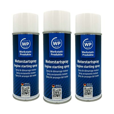 3x Starthilfespray Starter Hilfe Startpilot Spray Motorstarter 400ml WP