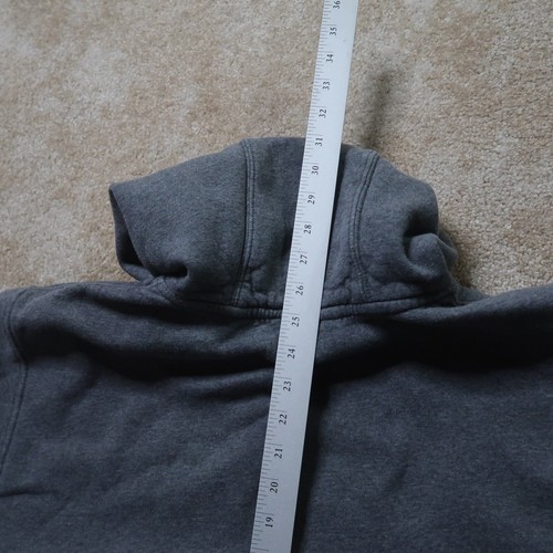 Nike Hoodie Men's 2XLarge Gray Hooded Sweatshirt Distressed - Picture 10 of 12