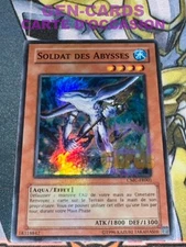 Yu Gi Oh SOLDIER OF THE ABYSS CARD CMC-FR001 BAD CONDITION