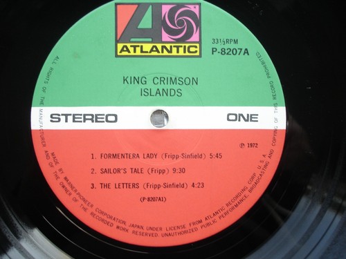 King Crimson ~ Islands ~ Vintage Japanese LP Atlantic – P-8207A - Picture 11 of 20
