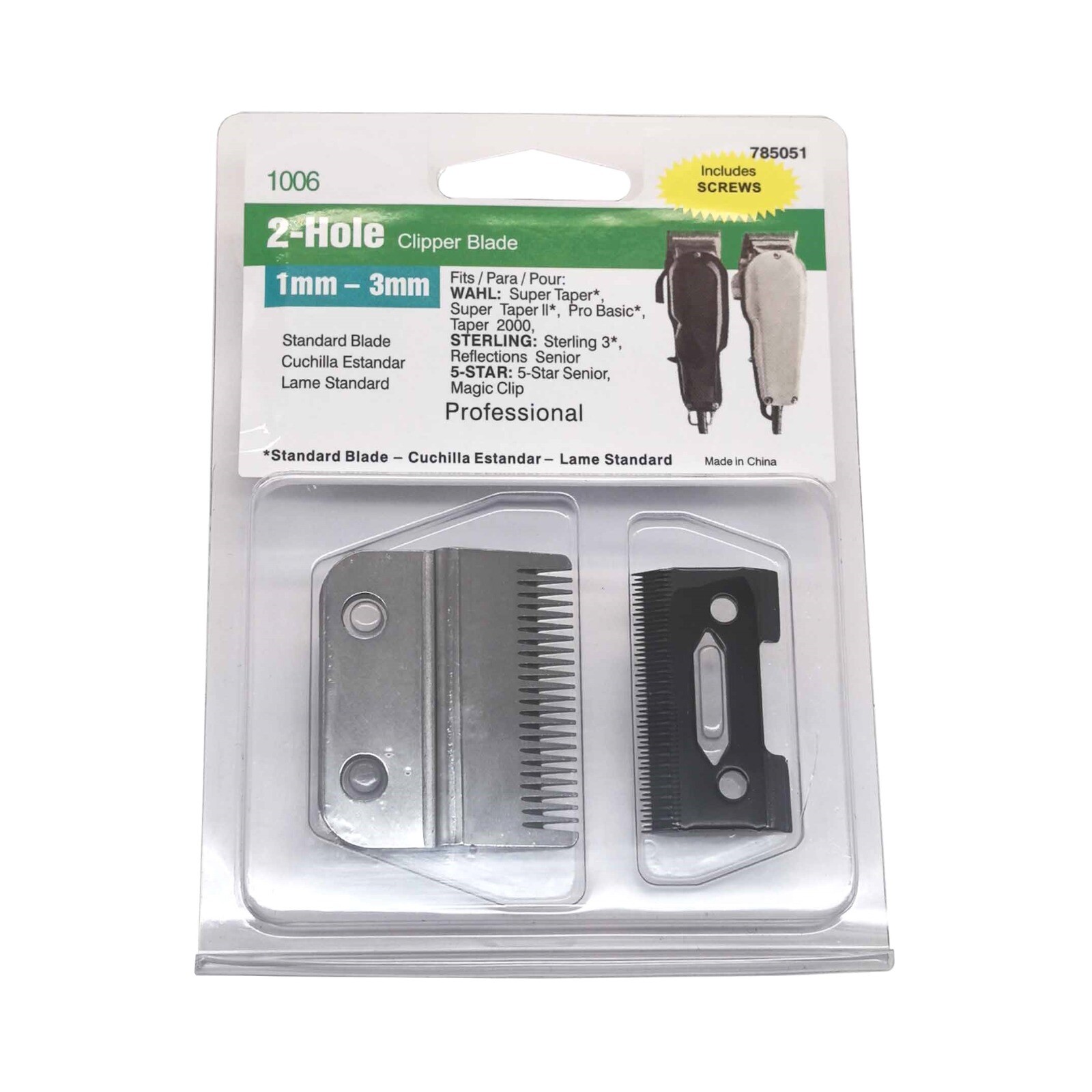 Compatible with Wahl 2-Hole Clipper Blade 1006 Replacement for Clippers/Trimmers
