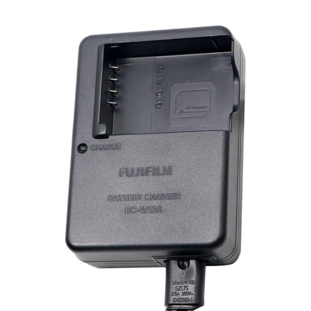 Genuine Fujifilm Bc-w126 Battery Charger With 3 Np-w126 Batteries for sale  online | eBay