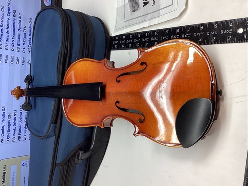 CARLO ROBELLI CLASSIC VIOLIN WITH SOFT CASE PARTS BROWN No Bow Round Stick Nice - Picture 18 of 20