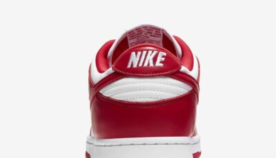 Nike Dunk Low SP White and University Red CU1727-100 US6