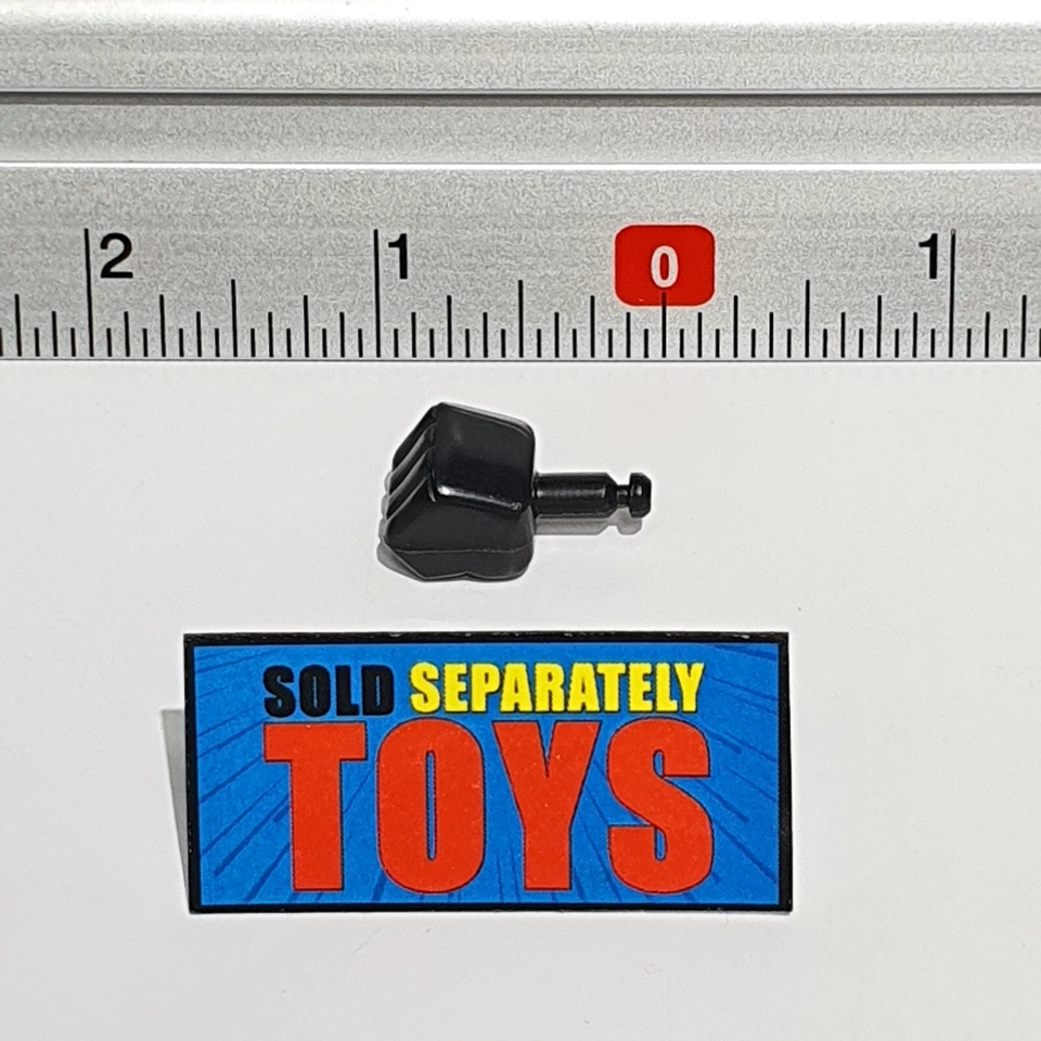 Vtg Transformers G1 Trailbreaker LEFT FIST with hole hand black body part weapon - Image 2 of 4