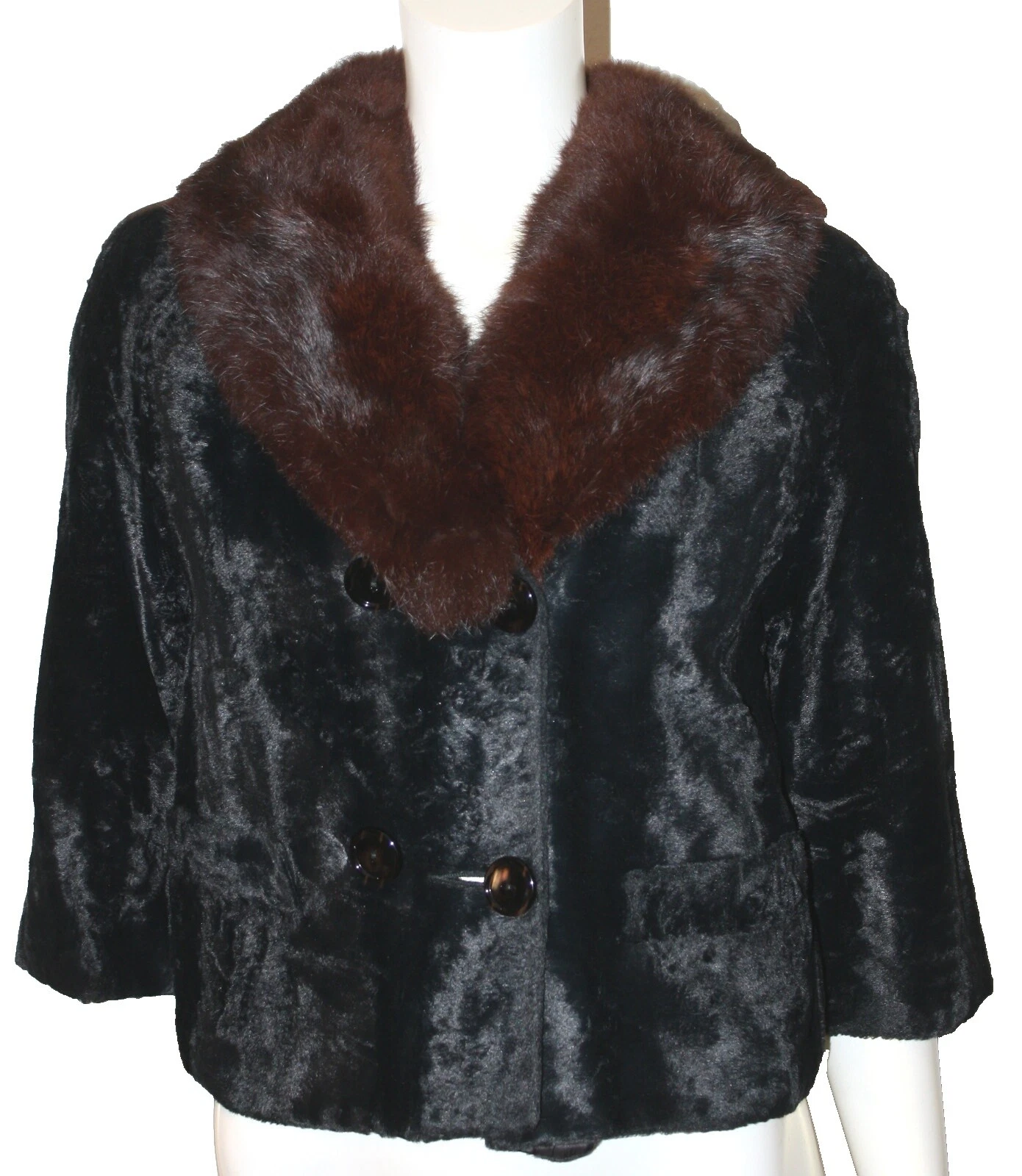 Ropa Vintage 1940s de Piel Sintética para Mujeres