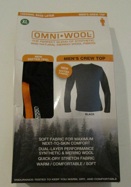 omni wool base layer crew top