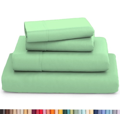Premium Bamboo 4 Piece Sheet Set, 2200 Series, Silky Soft & Cooling - No Wrinkle - Picture 35 of 37