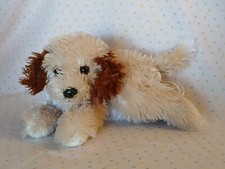 Vintage Animal Alley Tan Brown White Floppy Puppy Dog Stuffed Animal Plush 10"