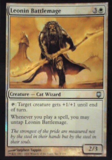 Leonin Battlemage - Darksteel: #5, Magic: The Gathering - Foil Nm R247