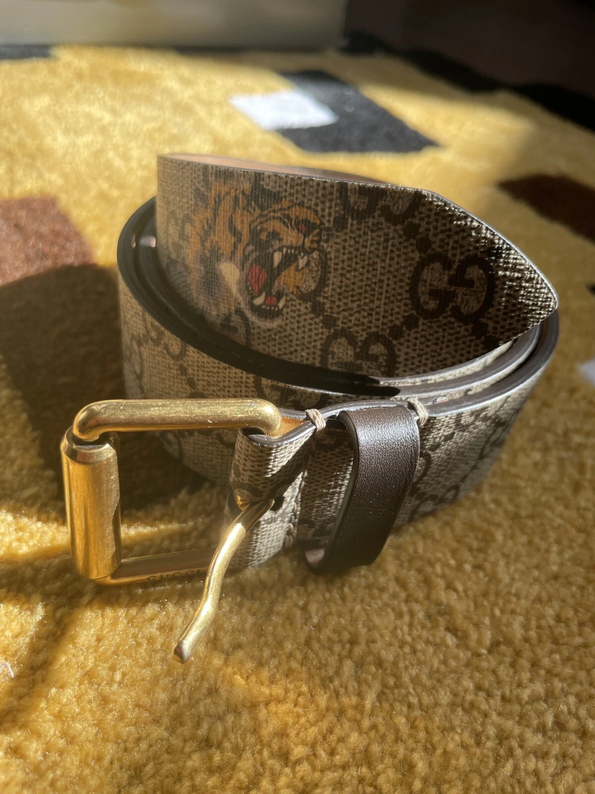 Gucci Belt Tiger Print 85/34