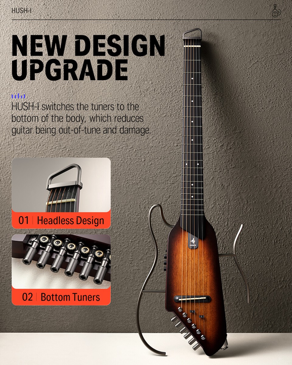 HUSH-I Silent Guitar 美品