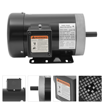 #ad Electric Universal Motor Heavy Duty 2 HP 3450RPM 56C 3 Phase 5 8quot; Shaft TEFC $188.46