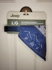 Jeep Backroads Blue Dog Bandana/Collar Size Large (18-26”) New