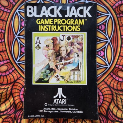 1977 ATARI BLACK JACK GAME PROGRAM INSTRUCTIONS Booklet | eBay