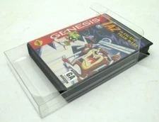 5x Clear Plastic Protective Box Protector Sleeve Case For Sega Genesis Cib Game