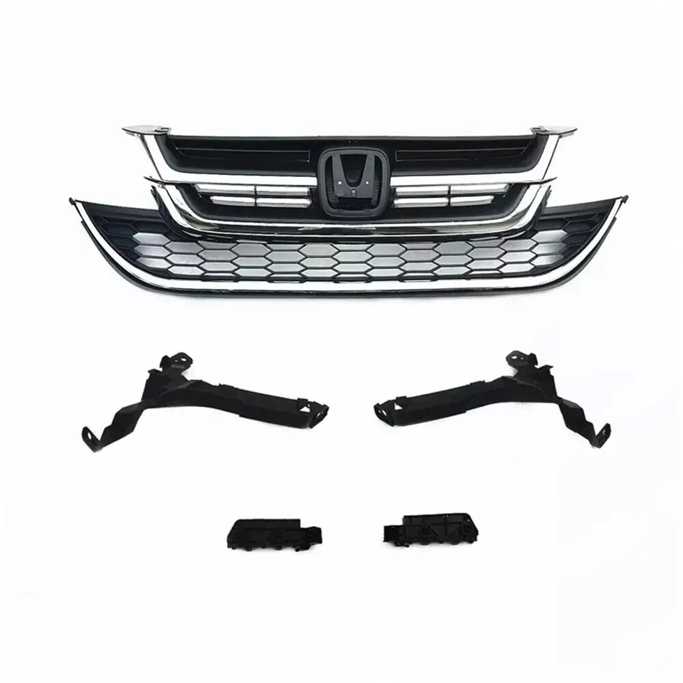 For 2010 2011 Honda CR-V CRV Front Upper Lower Grille Bumper Headlight Brackets - Imagem 4 de 4