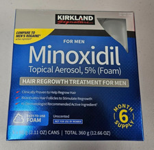 6 Month Supply KIRKLAND SIGNATURE MINOXIDIL 5 FOAM Hair Regrowth MEN Exp 12/26