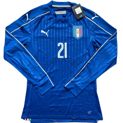 2016/17 Italy Authentic Home Jersey #21 Pirlo 2XL PUMA Long Sleeve