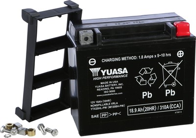 YTX20HL-PW AGM Factory Activated Maintenance Free Battery Yuasa YUAM720BH-PW