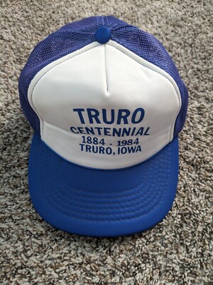 Truro Centennial Truro Iowa 100yr anniversary hat snapback mesh back Young-An 
