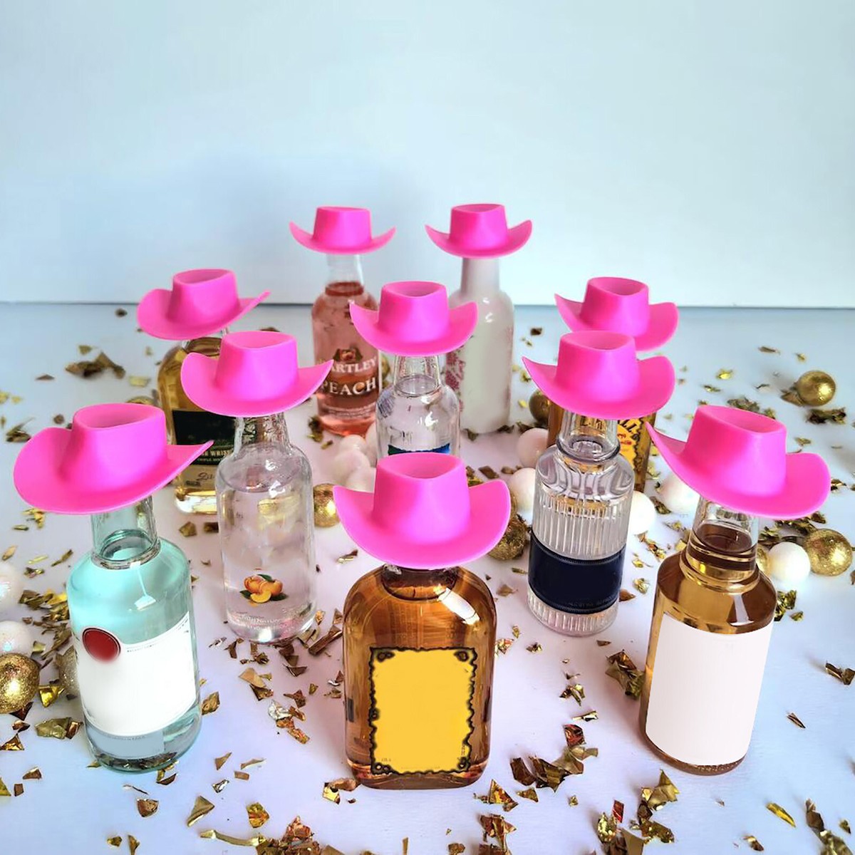 Mini Cowboy Plastic Cowboy Hats Near Me Pink Cowgirl Hat 30-Pack