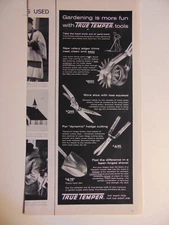 1959 TRUE TEMPER Garden Tools vintage art print ad