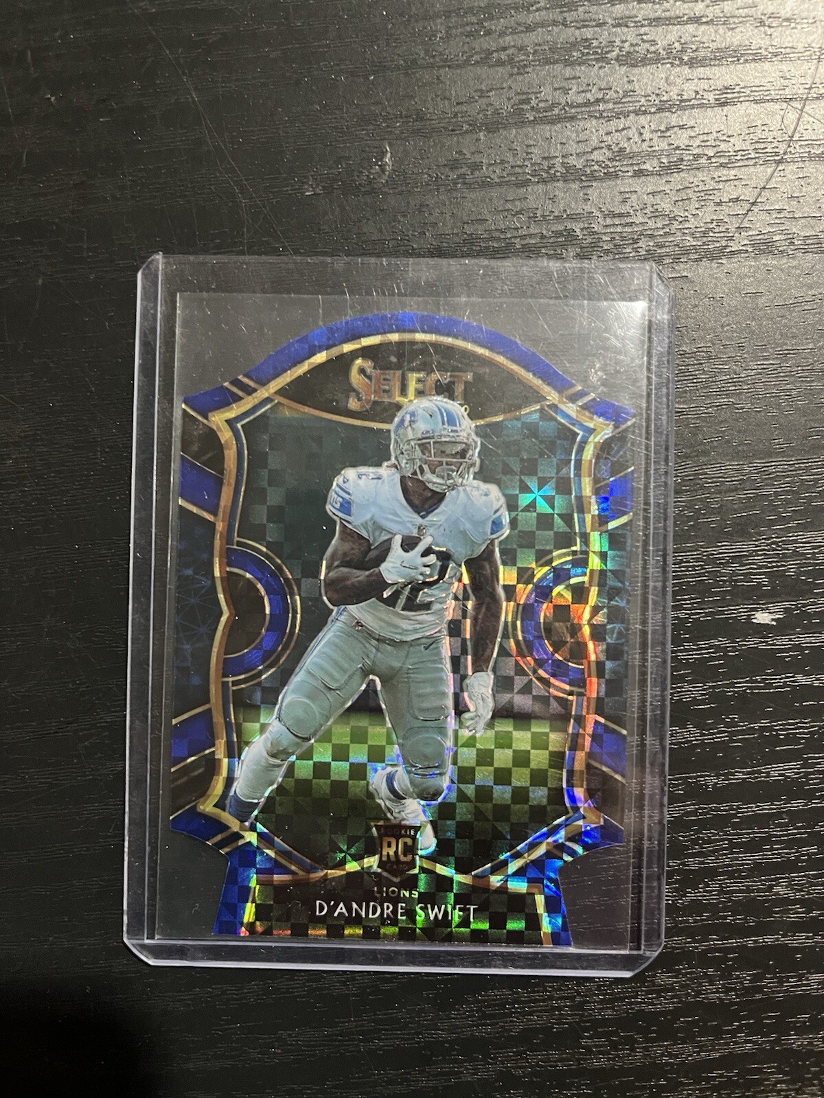 2020 Panini Select - Concourse Blue Prizm Die-Cut #51 D'Andre Swift (RC)