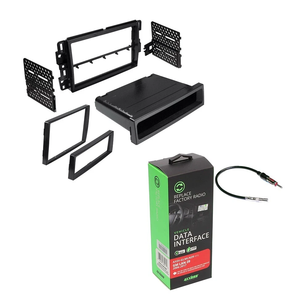 Single-Double DIN install Kit & Car Stereo Harness for 2006-2013 Chevy Impala - Image 2 of 4