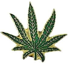 Marijuana Leaf Bike Motorcycle Hat Cap Lapel Pin HP4995