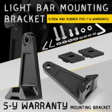 2PC LED Light Bar Mounting Brackets 360° Side Rotating Al Alloy Holder Universal