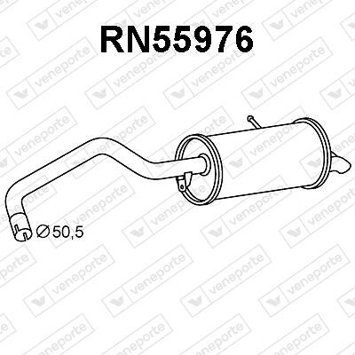 Silencieux arriere pour Renault Kangoo Express 1.5 dCi en acier