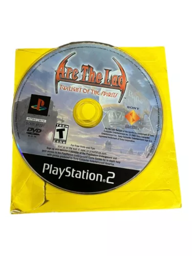 Sony PlayStation 2 PS2 Disc Only TESTED Arc the Lad: Twilight of the Spirits