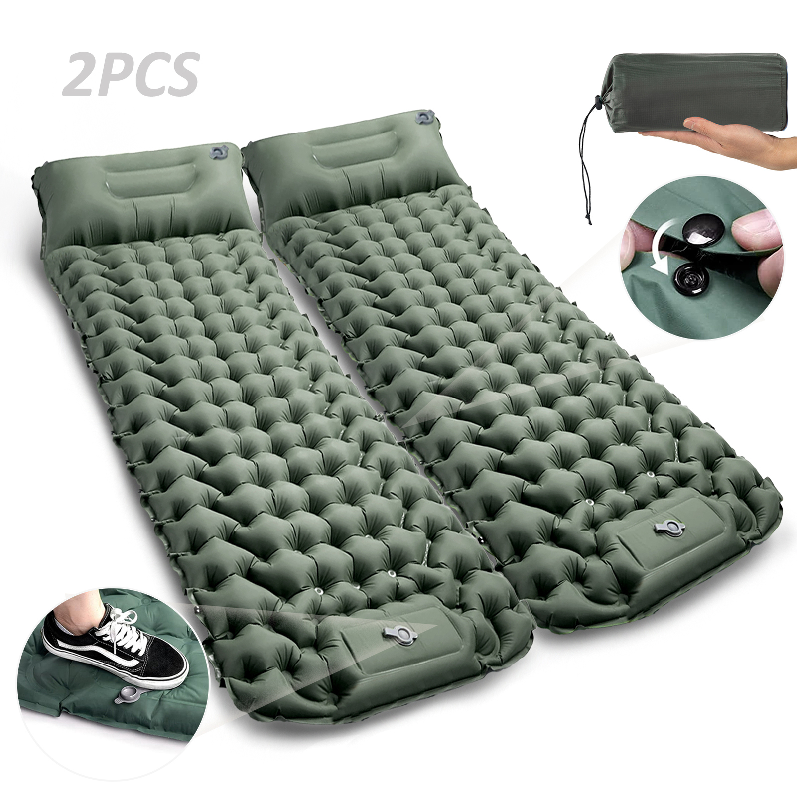 FREETOO colchoneta aislante autoinflable alfombra de camping colchón de aire colchoneta para dormir cama de campo
