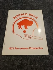Unique Vintage 1971 Buffalo Bills NFL Pre- Season Prospectus Program For Media?