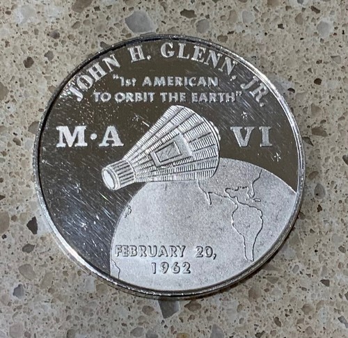 Mercury VI John Glenn — Project Mercury Series Silver Coin - 第 1/6 張圖片