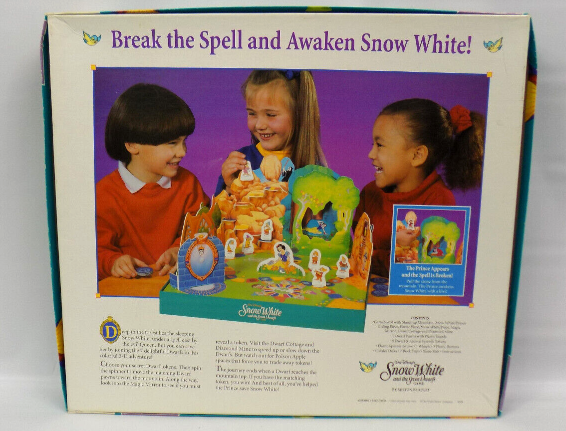 1992 Milton Bradley Disney Snow White and the Seven Dwarfs 3D