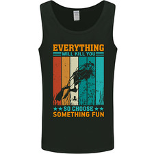 Everything Will Kill You Funny Scuba Diving Diver Mens Vest Tank Top