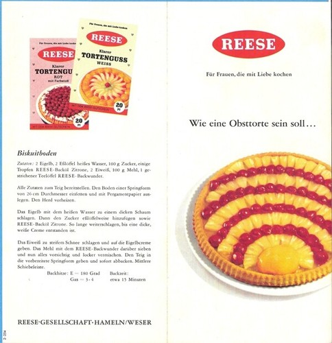 Reese Tortenguss * Ende 50er * PR-043 - Bild 2 von 3